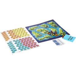 Componentes  Juego de Mesa Blue Lagoon