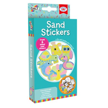 Sand Stickers Marca Galt para Manualidades para niños y niñas de 5 años. Desarrollo de habilidades motrices