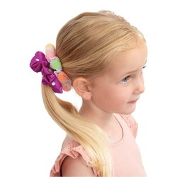 Niña con colets Sparkly Scrunchies Galt, manualidades infantiles para 5 años en tienda de juegos en Santiago