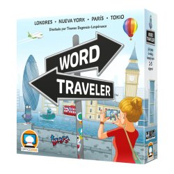 Juego de mesa Word Traveler, un divertido juego familiar de Asmodee Chile en tienda de juegos de mesa