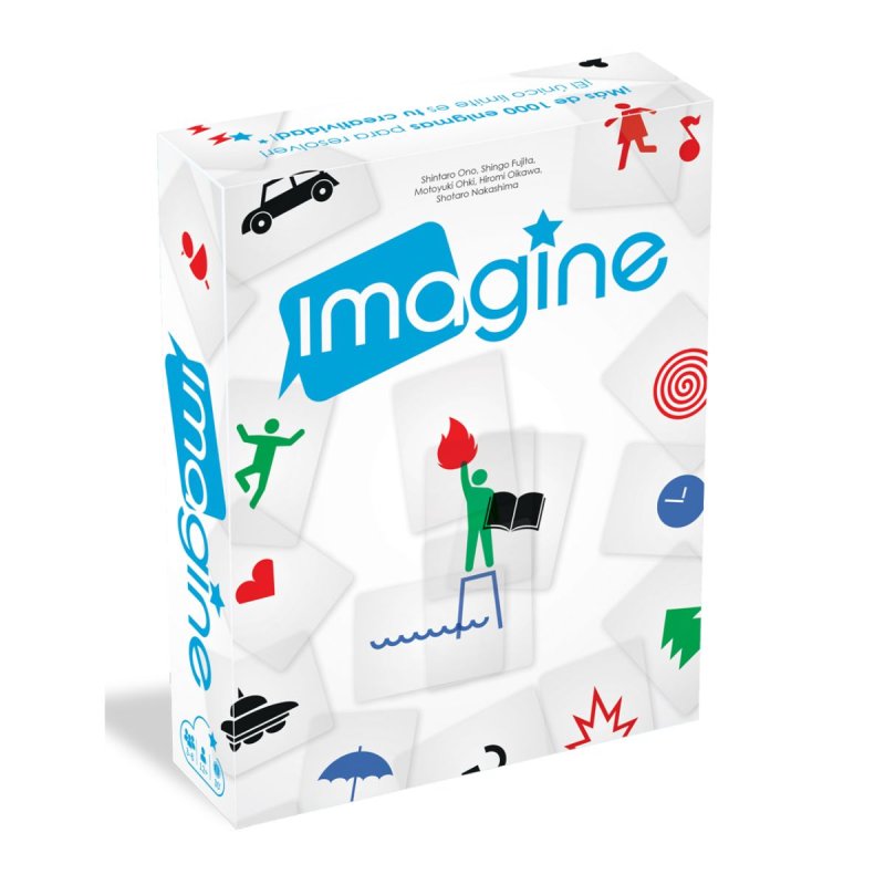 Juego de mesa Imagine, un party game de Asmodee Chile divertido y familiar, en tienda de juegos de mesa.