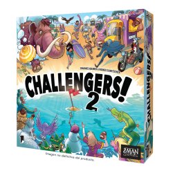 Juego de mesa Challengers! Beach Cup, un juego de cartas de Asmodee CHile. Entretención en familia en tienda de juegos de mesa