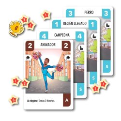 Cartas del juego de mesa Challengers! Beach Cup, un juego de mesa para panoramas vacaciones de invierno