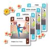 Cartas del juego de mesa Challengers! Beach Cup, un juego de mesa para panoramas vacaciones de invierno