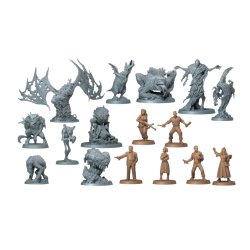 Miniaturas del juego de mesa Cthulhu Death May Die Season 4, para los apasionados por H.P. Lovecraften tus noches de juego geek