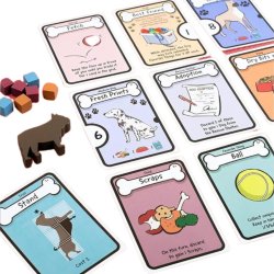 Cartas del divertido juego de mesa de perritos Dog Lover ideal para jugar en familia