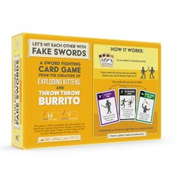 Juego de Cartas Vamos a Pegarnos Con Espadas De Mentira, un juego de cartas de Exploding Kittens para tus noches de fiesta