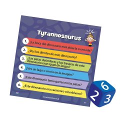 Preguntas educativas del Juego de Mesa BrainBox Dinosaurios un juego para niños
