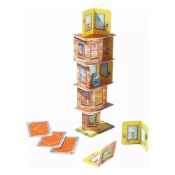 Torre de cartas de juego Rhino Hero, idea regalo día del niño, juega en pareja