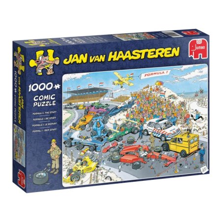 Puzzle Jan Van Haasteren -  Grand Prix 1000 piezas de la colección de puzzles comics de Jumbo, en tienda de puzzle y juegos