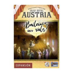 Portada juego de mesa Gran Hotel Austria ¡Bailemos un Vals! Expansión de Maldito Games en tienda de juegos de mesa Chile