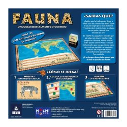 Reverso juego de mesa Fauna por Devir Chile, idea regalo día del niño juego para toda la familia