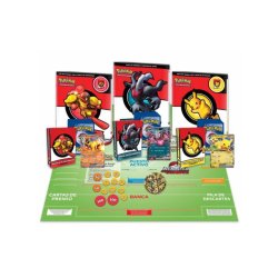 Componentes de juego de cartas coleccionables Pokémon Academia de Combate, ideal para comenzar en pokemon. idea regalo niño