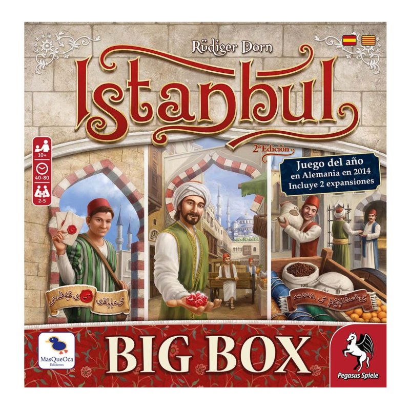 Juego de mesa Istanbul BIG BOX de MasQueOca y Pegasus Spiele por MasterGames en tienda de juegos de mesa Chile