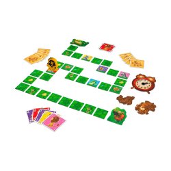 Componentes juego de mesa Leo el león que va a barbero, ideal para regalo niño