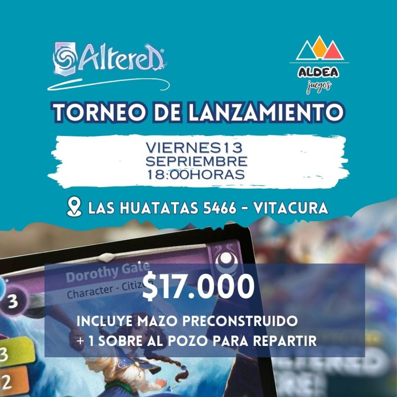 Torneo Altered 13 De Septiembre Con Started Deck Incluido