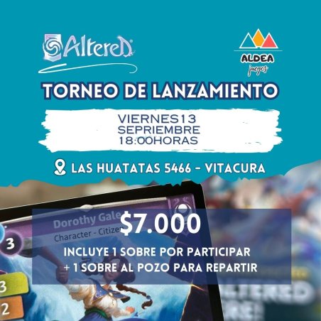 Torneo Altered 13 De Septiembre Con Sobre Incluido