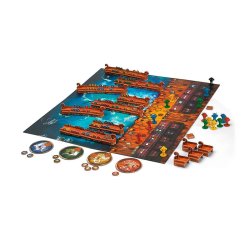 Componentes juego de mesa Vikings on Board, juego de Vikingos, juego familiar, juegos geek, idea regalo hombre