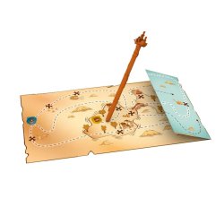 Mapa y componentes del juego de mesa Mapígami, juego solitario, idea regalo, pasatiempo viaje