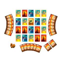 Cartas y componentes juego de mesa Animix, juego familiar, juego de animales, juegos geek, ideal para regalo