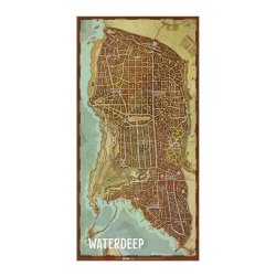 Mapa juego de Rol Dungeons and Dragons. Mapa de la ciudad de Waterdeep