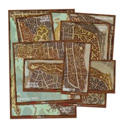 Set de mapas de los distritos de Waterdeep para Dungeons and Dragons por Devir en tienda juegos de mesa