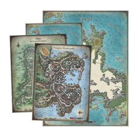 Set de mapas de la Tumba de la Aniquilación para Dungeons and Dragons por Devir chile en tienda juegos de mesa aldeajuegos