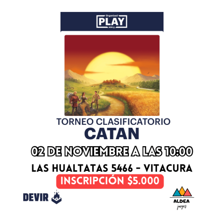 Torneo Clasificatorio Nacionla de  Catan 02 Noviembre