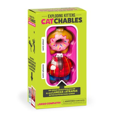 Juego de mesa Exploding Kittens Catchables 2-Pack 1 Gato donut y Gato leñador por Asmodee en tienda juegos de mesa