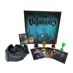 Componentes juego de mesa Disney Villainous Introduction to Evil, juego ideal tematica Disney, juegos Disney, regalo niño