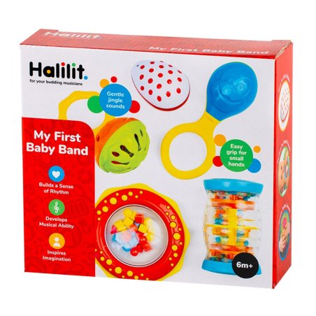 Juguete infantil para bebes de 6 meses Sonajero My First Baby Band, desarrolla la motricidad