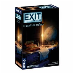 Juego de mesa estilo Escape Room Exit: El Legado del Profesor de Devir en tienda juegos de mesa Aldeajuegos Chile