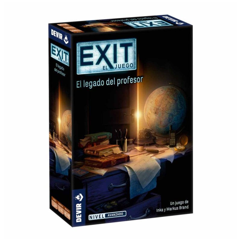 Juego de mesa estilo Escape Room Exit: El Legado del Profesor de Devir en tienda juegos de mesa Aldeajuegos Chile