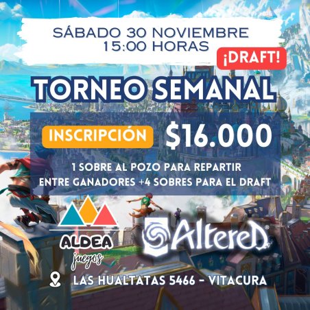 Torneo Altered TCG tienda de Juegos de Mesa Santiago el 30 de Noviembre con Adventure Pass - Cartas Coleccionables