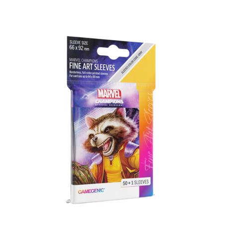 GG Marvel Champions FINE ART Sleeves – Rocket Raccoon