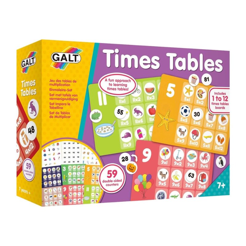 Juego educativo para aprender tablas de matemáticas, Juego time table de galt