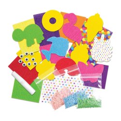 Contenido Kit de Manualidades para niños de 5 años  Perfect Patches, desarrollo de motricidad y entretención asegurada