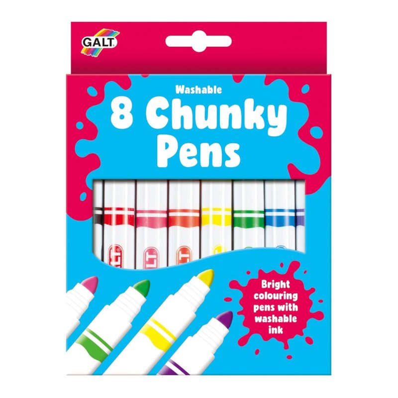 Marcadores 8 Chunky Pens de Galt para realizar manualidades desde los 3 años