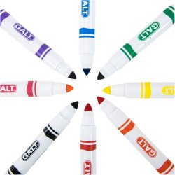 Colores de los Marcadores 8 Chunky Pens de Galt para realizar manualidades desde los 3 años