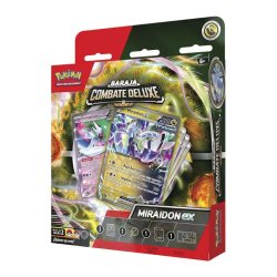 Baraja Combate Deluxe Miraidon Ex de Pokémon por Asmodee Chile en tienda juegos de mesa Aldea Juegos